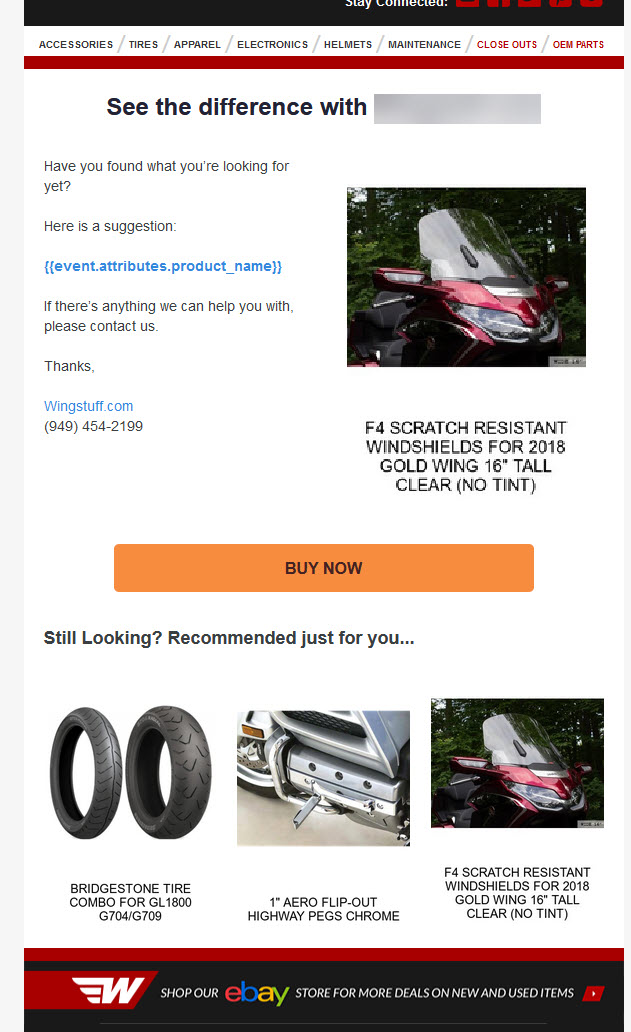 Product Recommendations in Emails