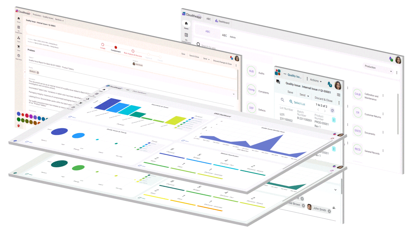 Cloudtheapp screenshot: Cloudtheapp dashboard with visual analytics