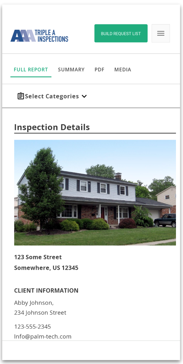 Palmtech Home Inspection Software Software - 1