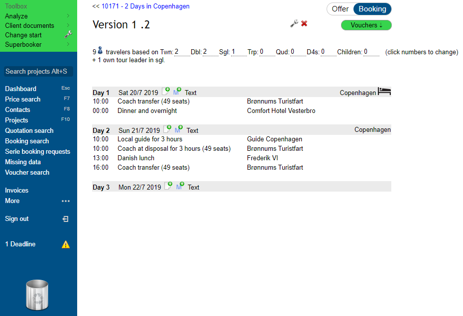 Nitro for Incoming Tour Operators Logiciel - 1