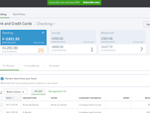 Quickbooks Online Software - Small businesses can track their banking and credit cards