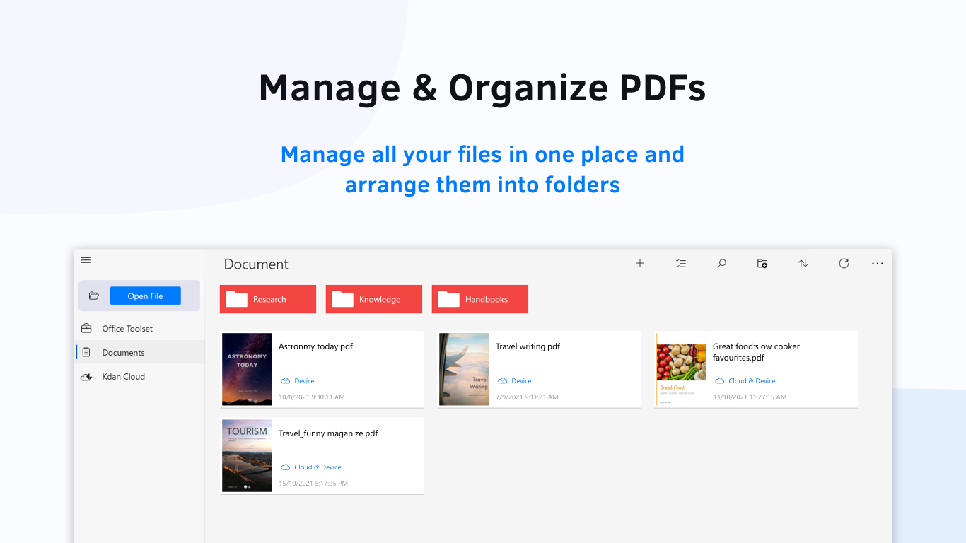 Manage and Organize PDFs