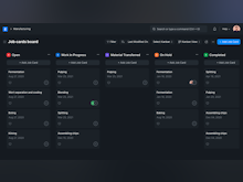 ERPNext Software - Projects, Sales Pipeline, Support Tickets, you name it. Build Kanbans for all lists in the system for a quick overview. PS: you can now activate dark mode for the whole system as well!