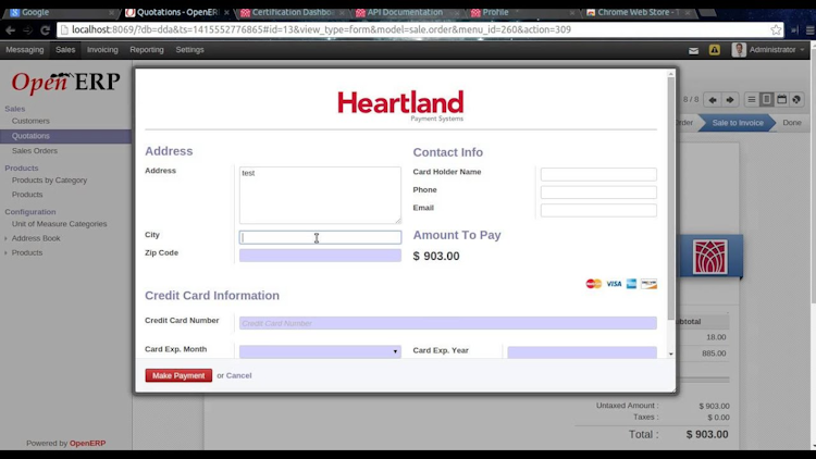 Heartland Payment Processing screenshot: Heartland Payment Processing payers' details