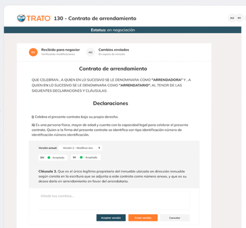 TRATO contract management