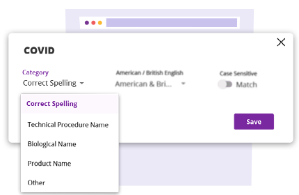 Trinka Software - Trinka word categorization