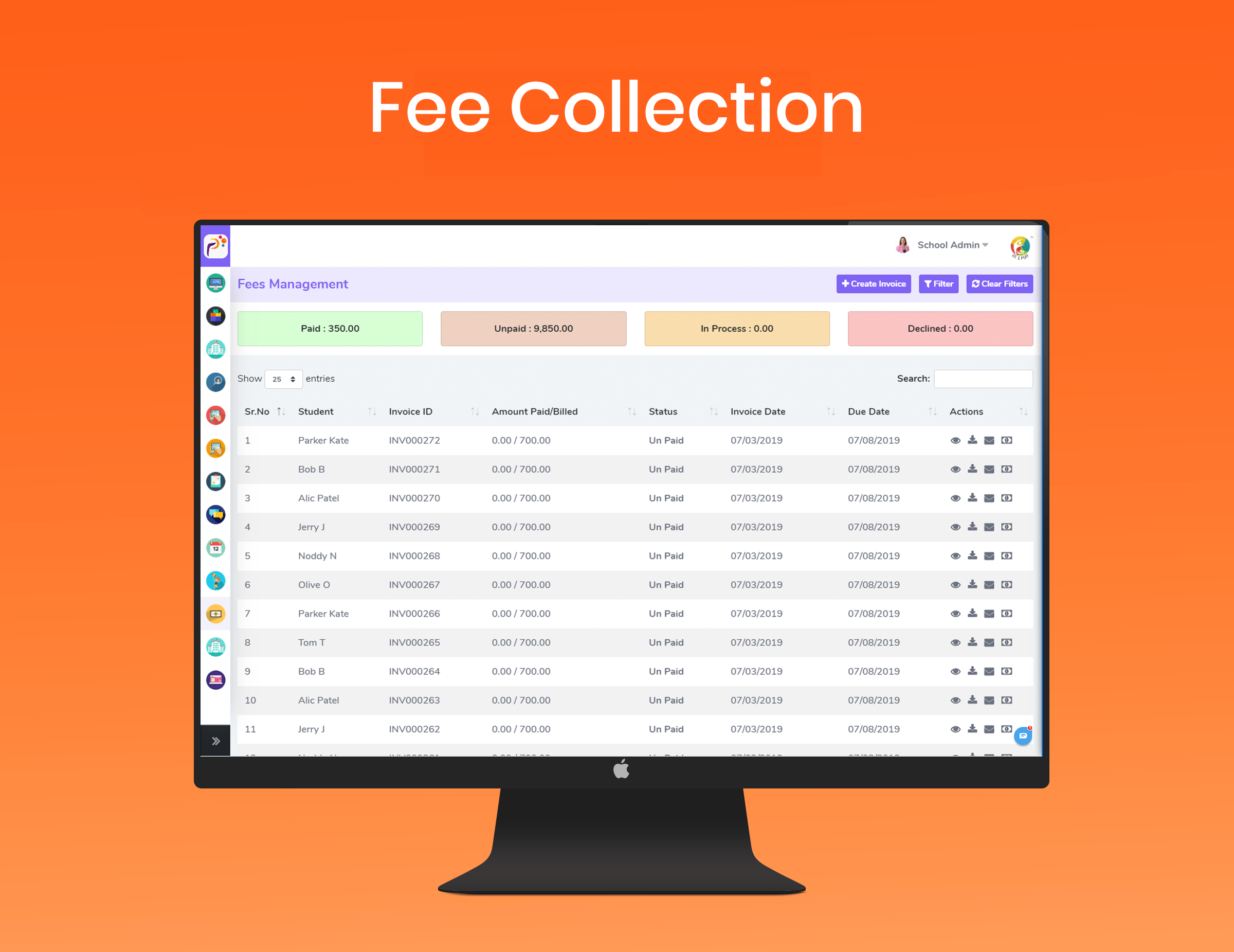 PREto3 Software - Manage tuition and fees, including custom invoicing, through our secure online payment gateway. You can also set up autopay and recurring billing for ease and convenience.