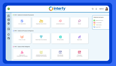 Interfy screenshot: Everything your business needs in one place - Main input interface 