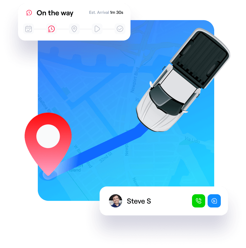 Fieldd screenshot: Real-Time Online Updates & Live GPS Tracking