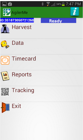 Ganinimobile screenshot: Users can scan inventory, view reports, track costs, and more through the app