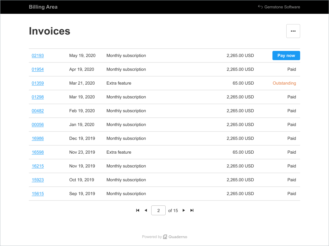 Quaderno Software - Quaderno billing